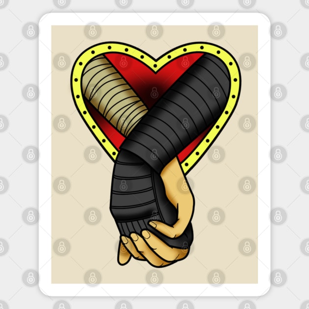 Reylo Holding Hands Tattoo Magnet by Miss Upsetter Designs